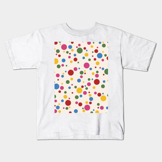 Yayoi Kusama Dots Kids T-Shirt by VanillaArt